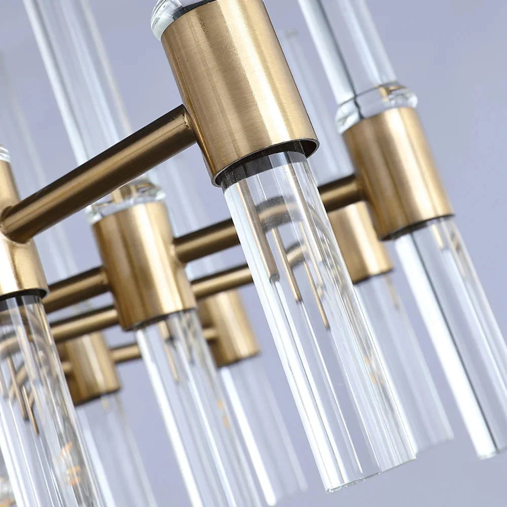Crylick Modern Gold Crystal Chandelier - Sofary Lighting