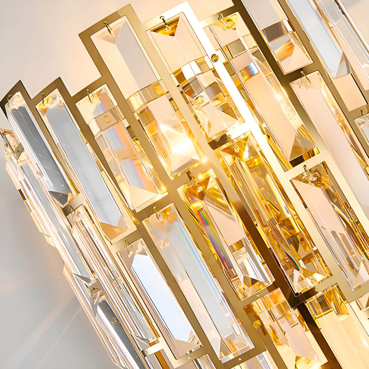 Postmodern Elegant Art Gold Crystal Wall Sconce Lamp for Indoor-detail3 |Siljoy Lighting