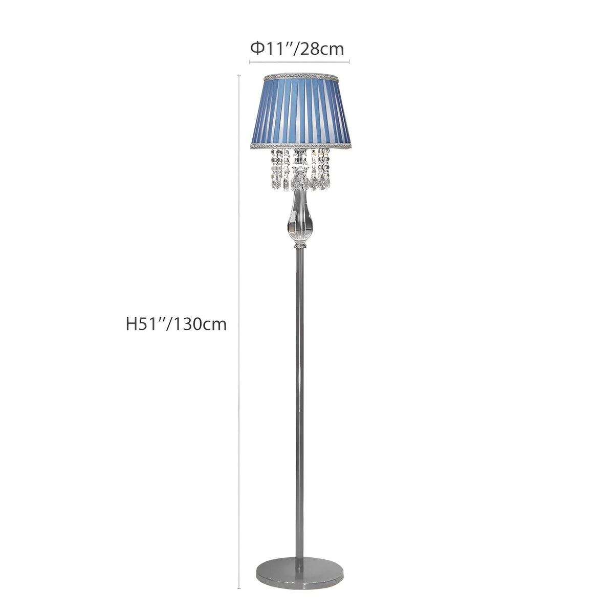 Fashion Crystal Floor Lamp -size |Siljoy