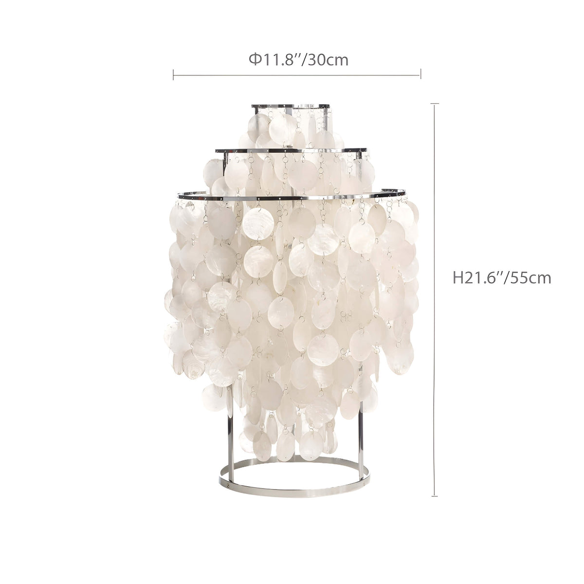 Modern Nordic Seashell Table Lamp -size |Siljoy