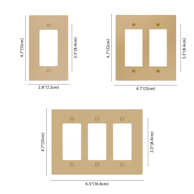 the-brass-toggle-switch-1-to-3-gang-sizes | Sofary Lighting