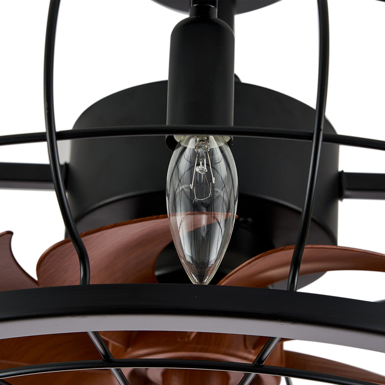 MOOONI-Small-Caged-Ceiling-Fan-Edison-Bulbs-Matte-Black-Industrial-Pumpkin-Fandelier