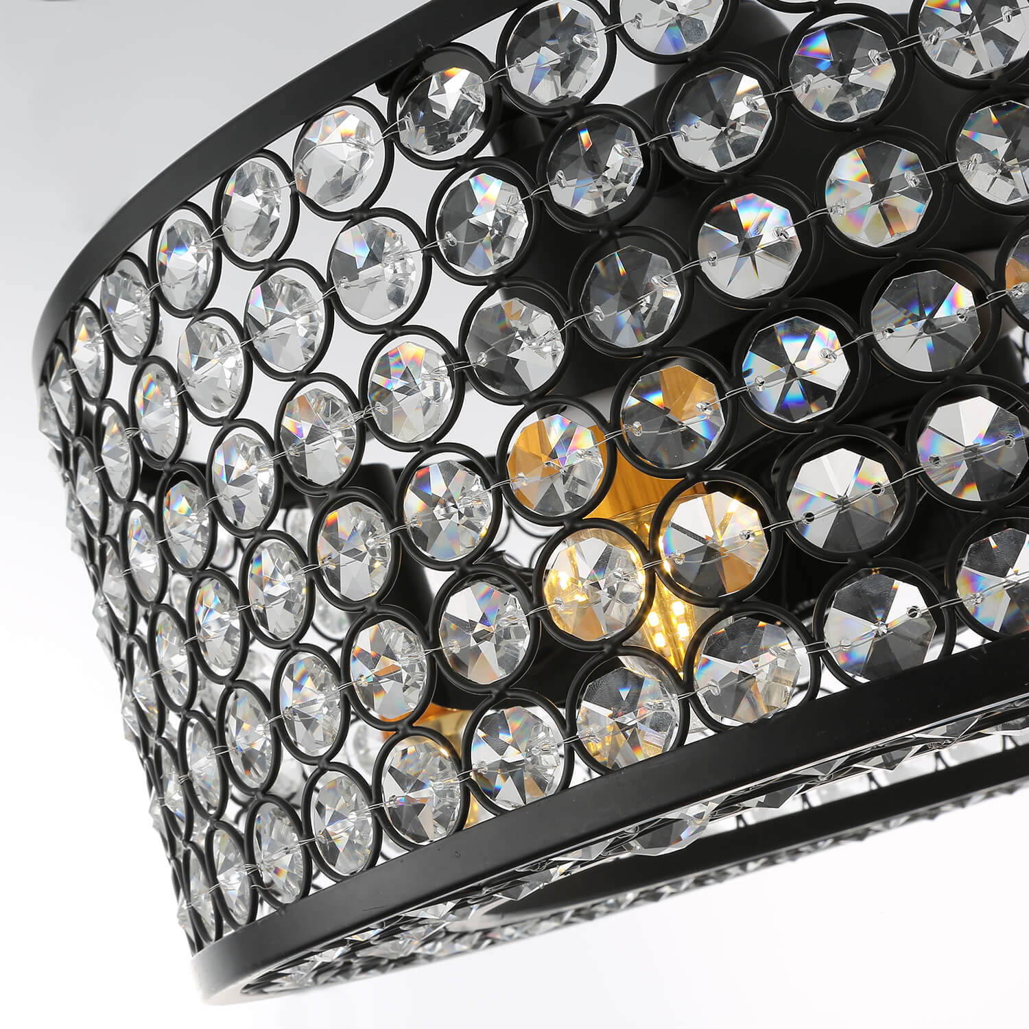 MOOONI-Small-Caged-Ceiling-Fan-Edison-Bulbs-Matte-Black-Industrial-Modern-Drum-Crystal-Fandelier-Bedroom