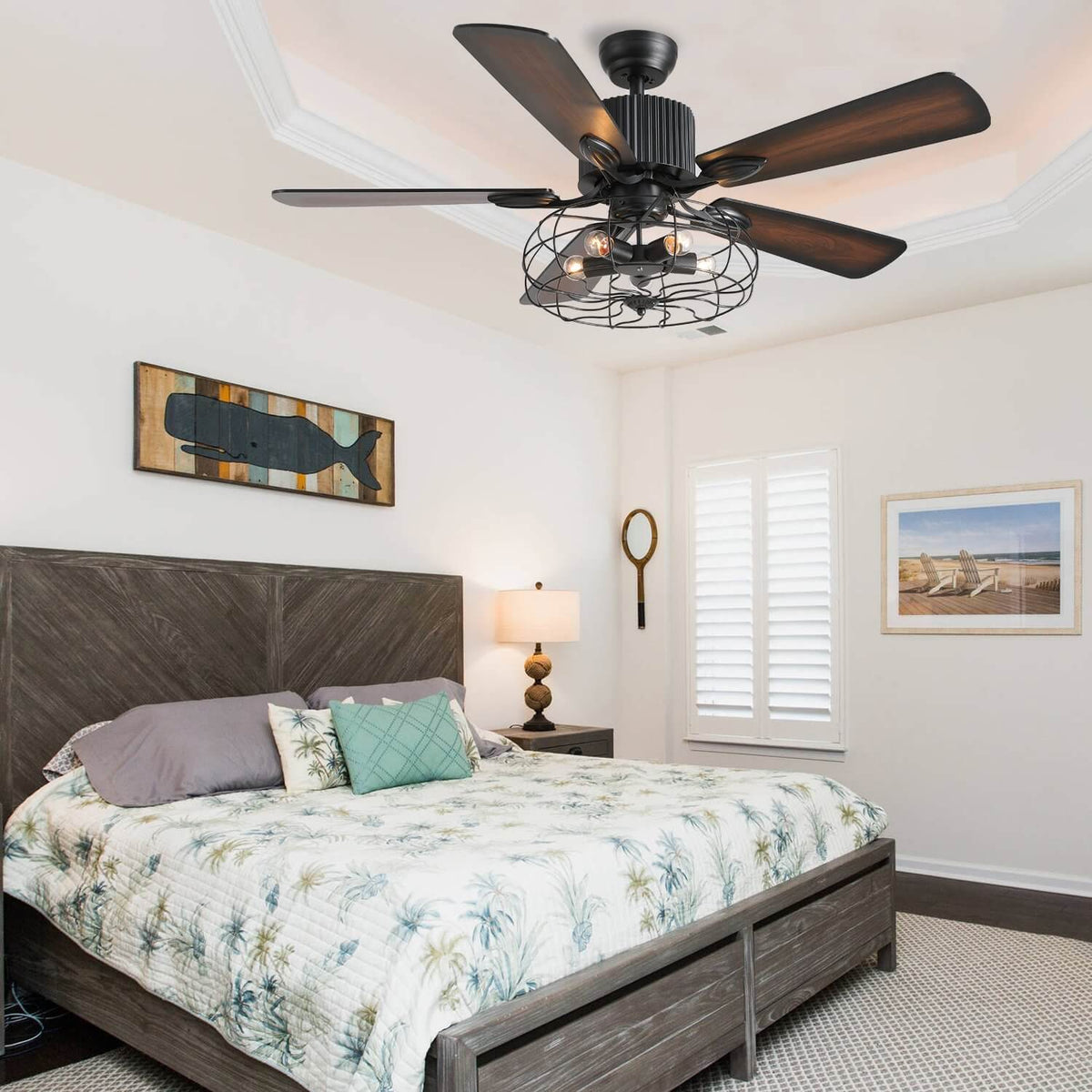 Vintage Look Ceiling Fan with Light – MOOONI LIGHTING