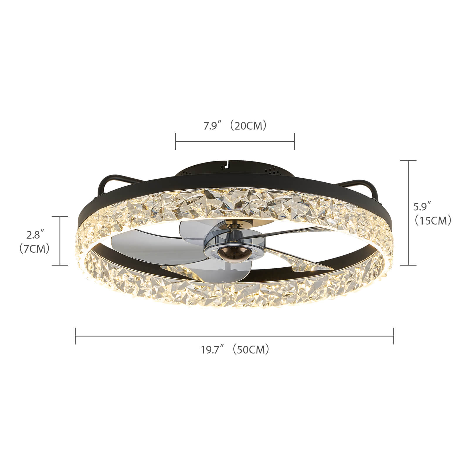 Luxury Shining Diamond Ring Fandelier