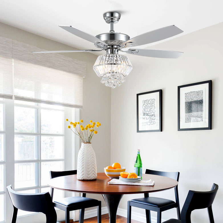 MOOONI-Ceiling-Fan-Light-Chrome-Vintage-Double-Trapezoid-Crystal-Fandelier-50“-Dining-Room