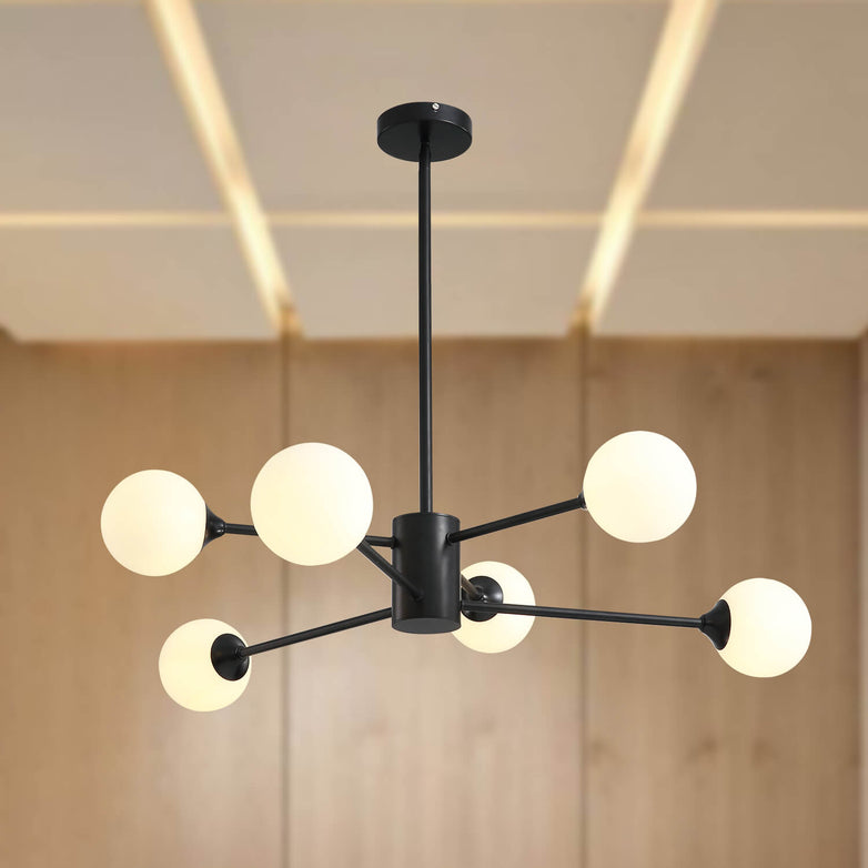 Normcore Black Globe 6 Lights Ceiling Lamp