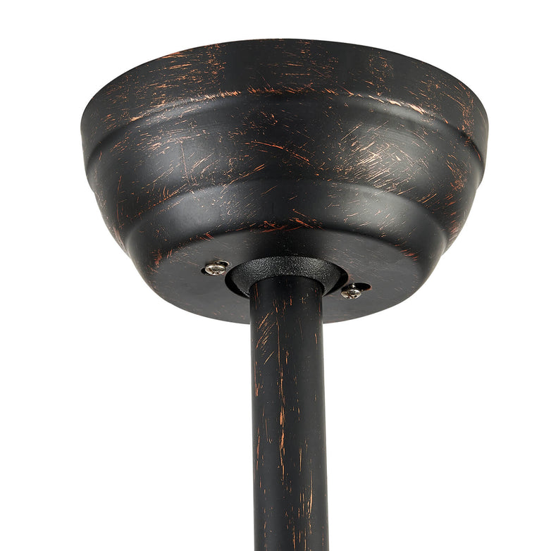 Unusual Looking Vintage Bronze Sputnik Fandelier Fan
