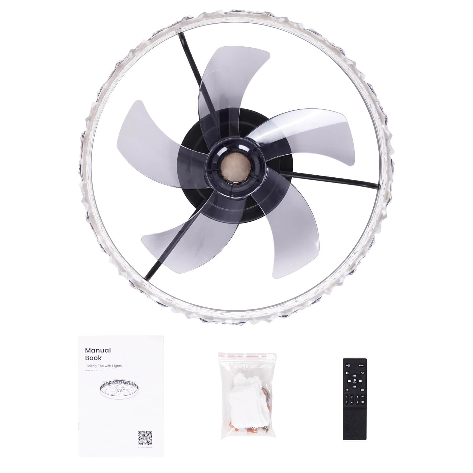 Luxury Shining Diamond Ring Fandelier