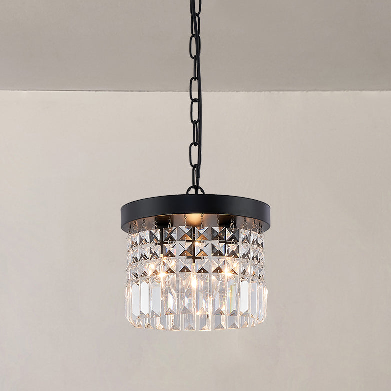 Round 3+1 Pendant Light With Crystal