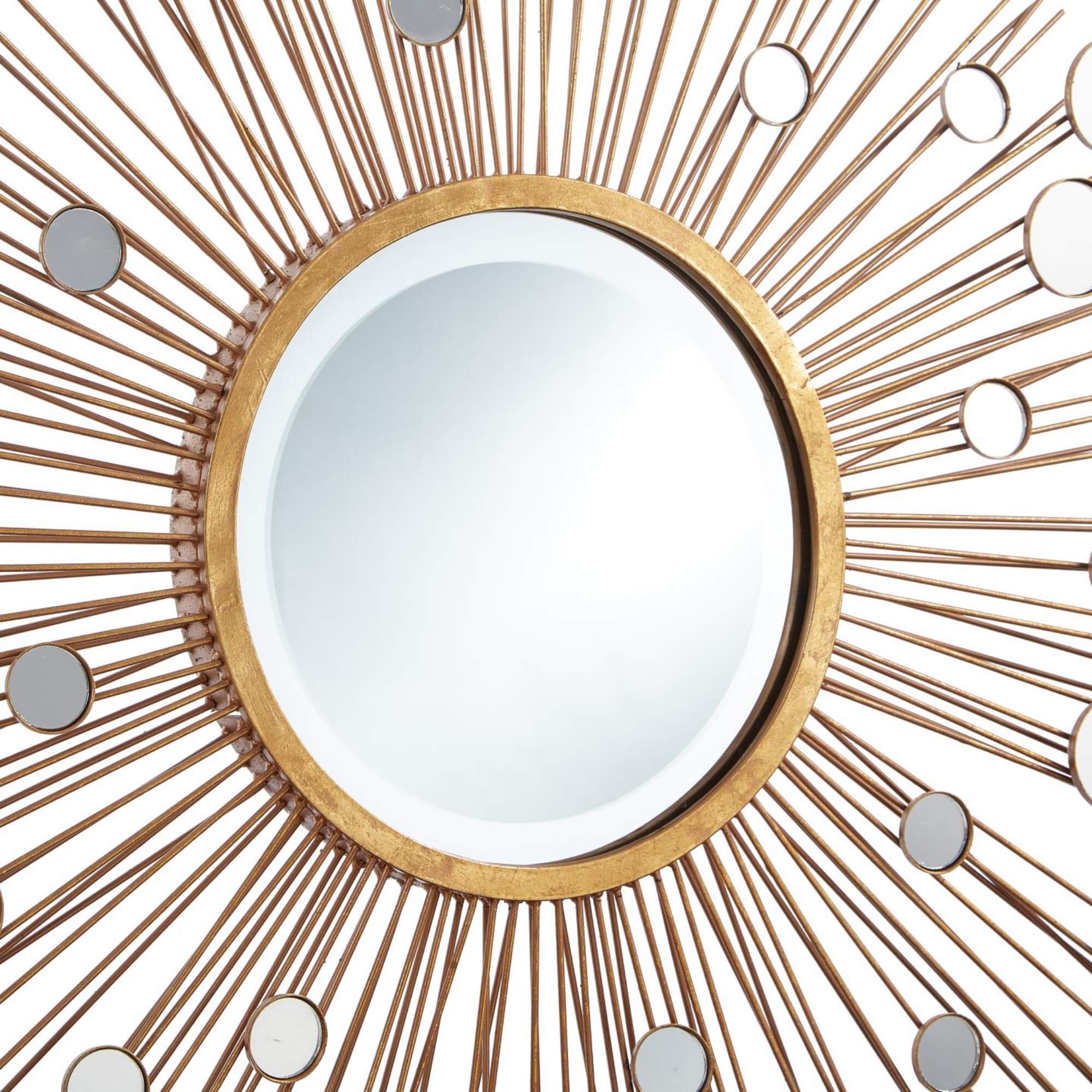 Sunburst Gold Wall Mirror
