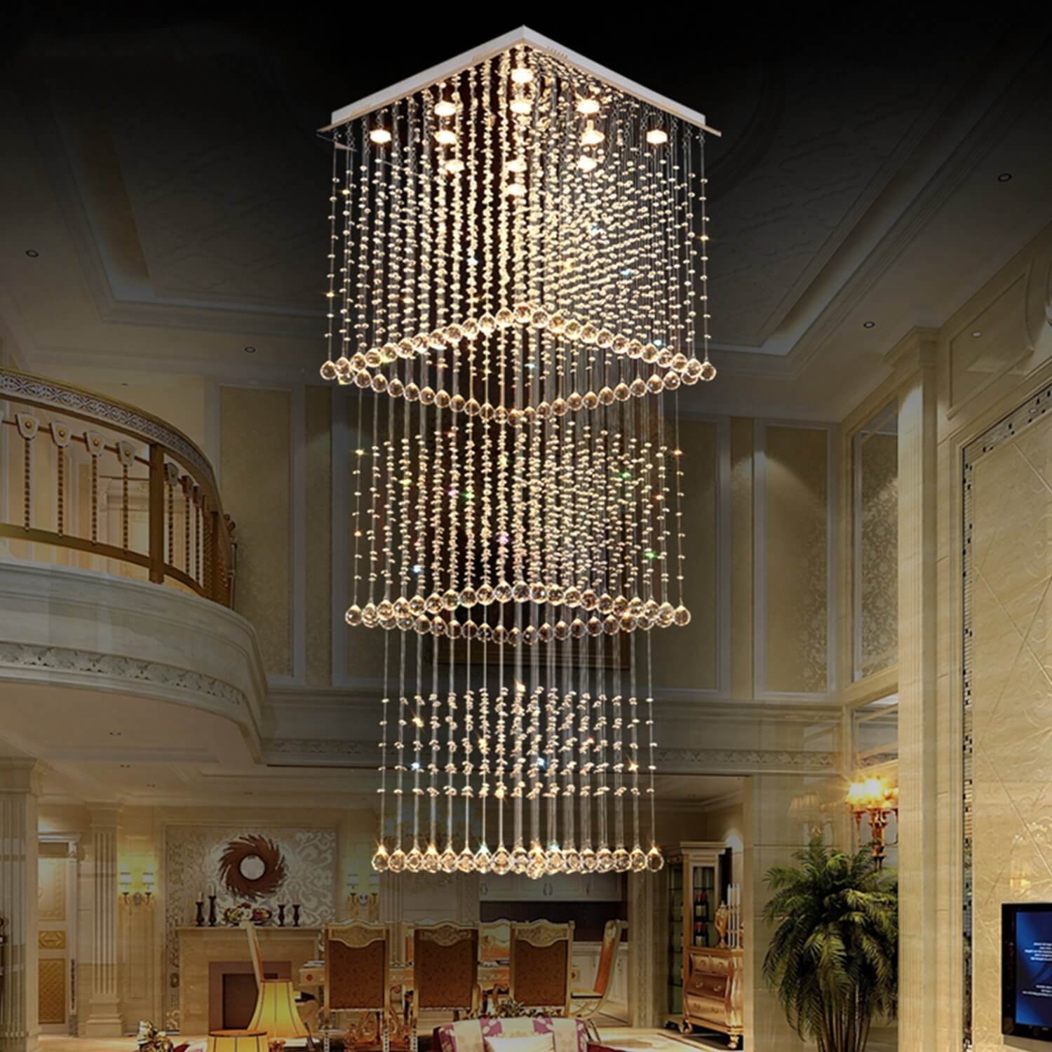 MOOONI-Modern-Chrome-3-Tier-Square-Crystal-Chandeler