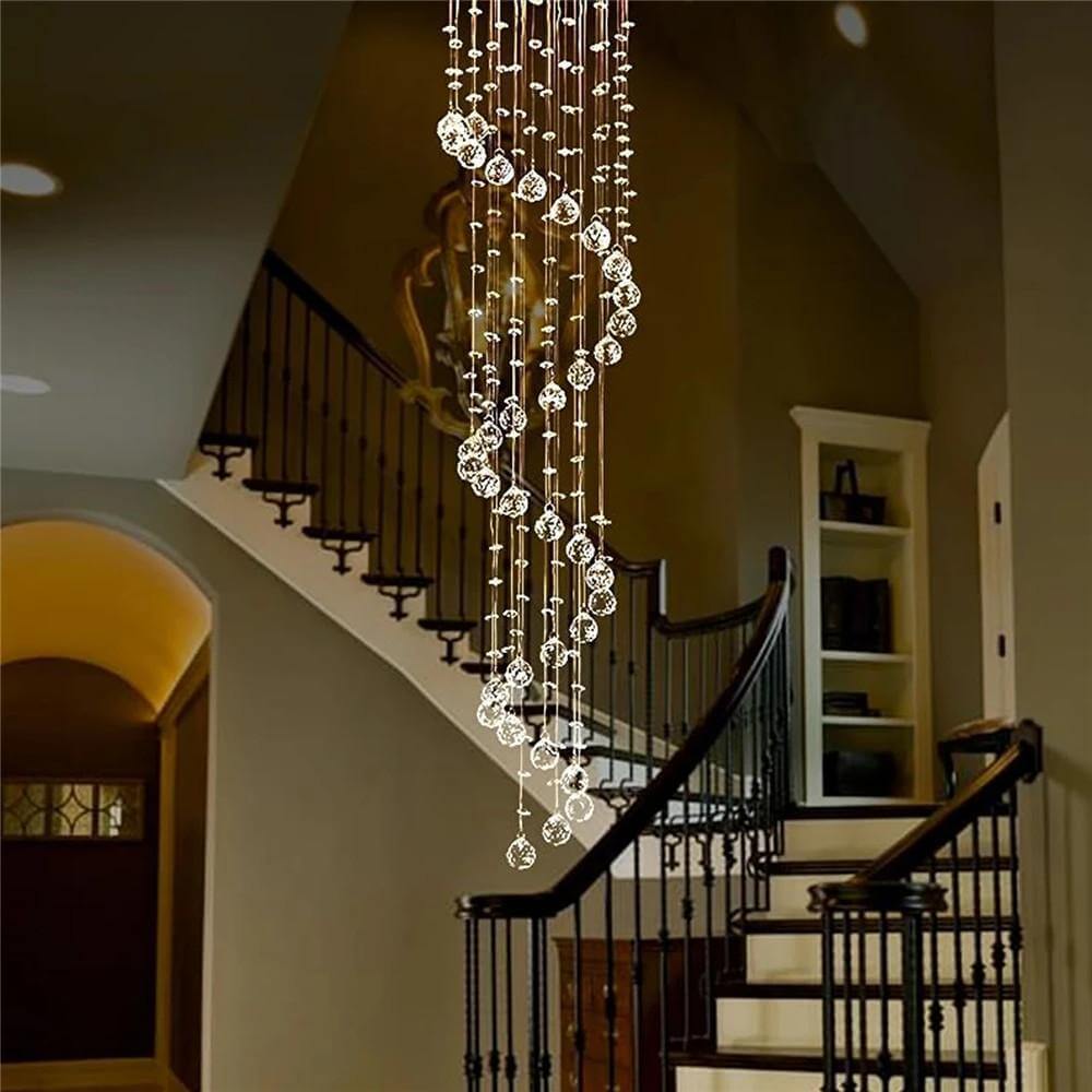 Contempory Spiral Chandelier For Circular Staircase – MOOONI LIGHTING