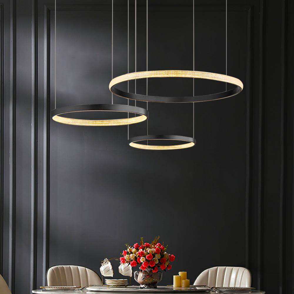 Circular LED Rings Chandelier