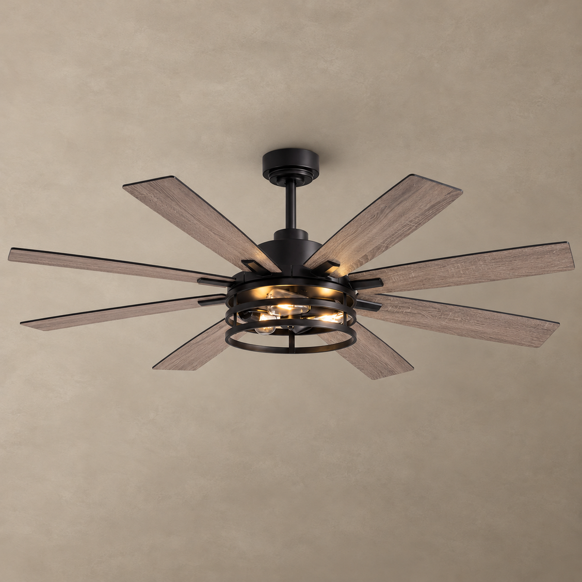 Orokin 60-In Farmhouse Caged Ceiling Fan