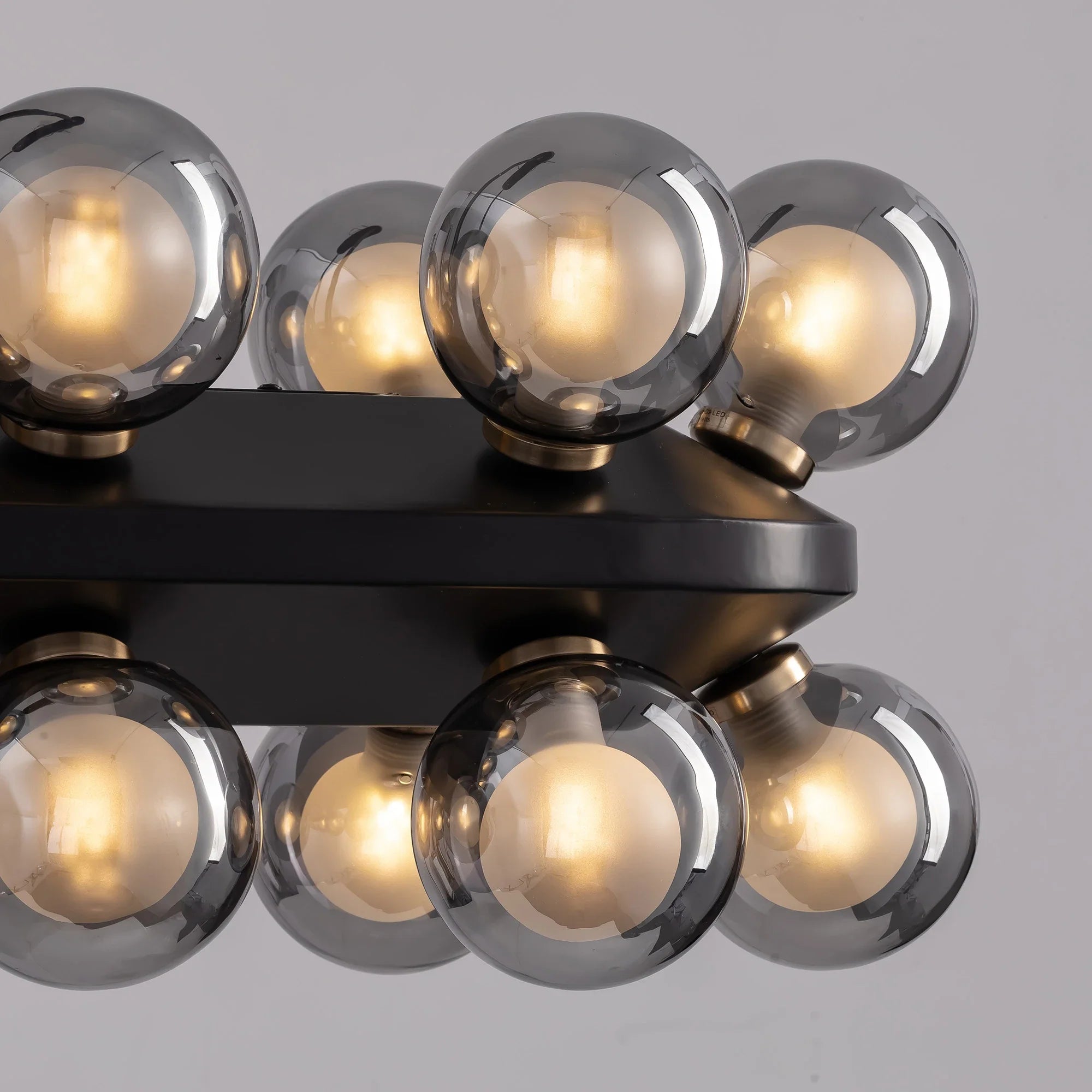 Mid-Century Modern Black Sputnik Chandlier - Sofary Lighting