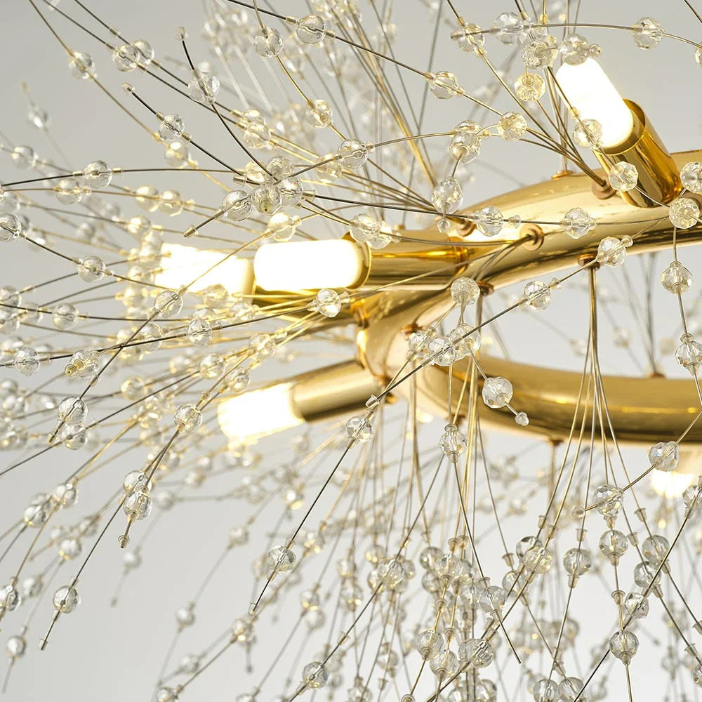 Modern Crystal Firework Sputnik Chandelier Pendant Ceiling Light-Sofary Light