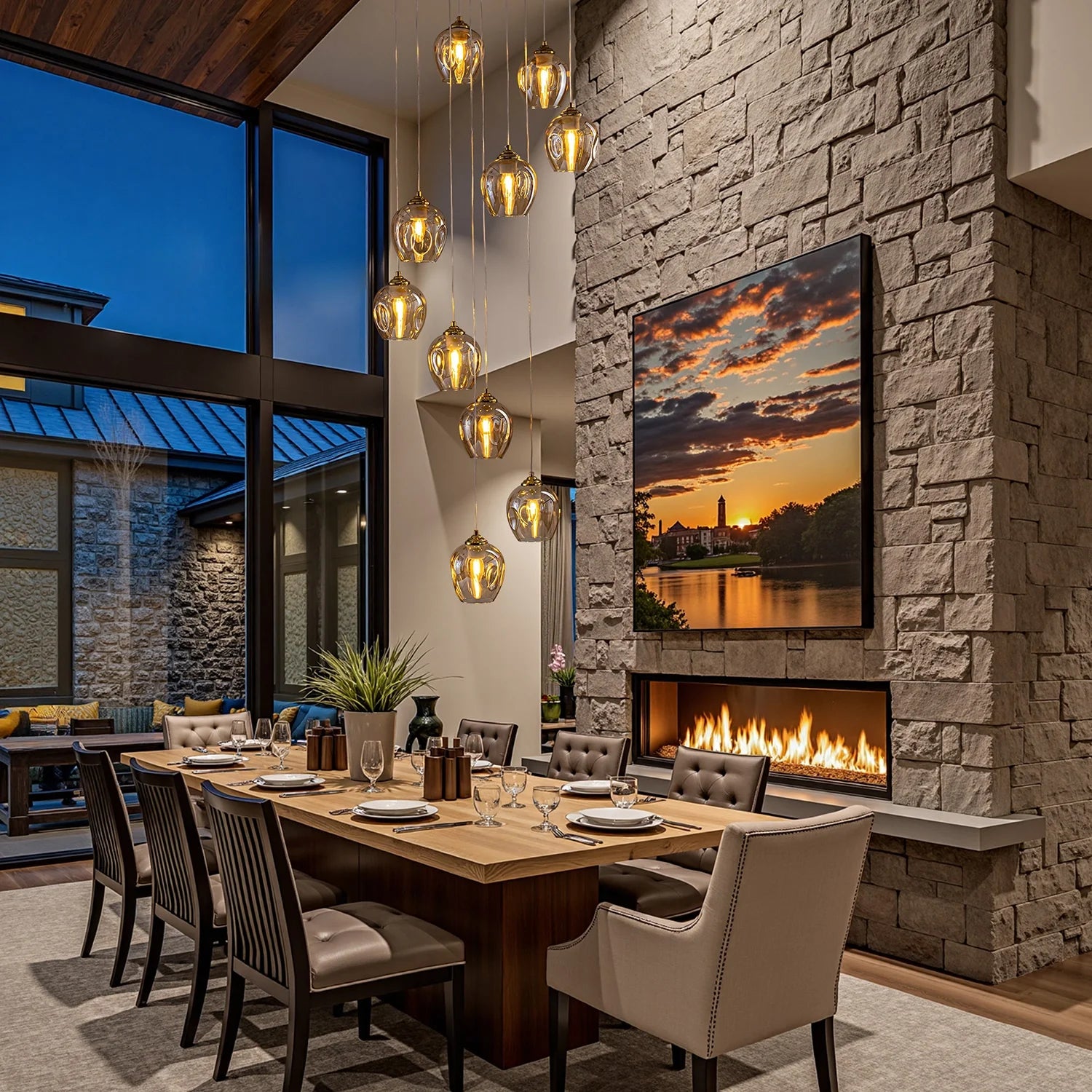 aura-luxury-glass-chandelier-installed-in-high-ceiling-sofary-lighting