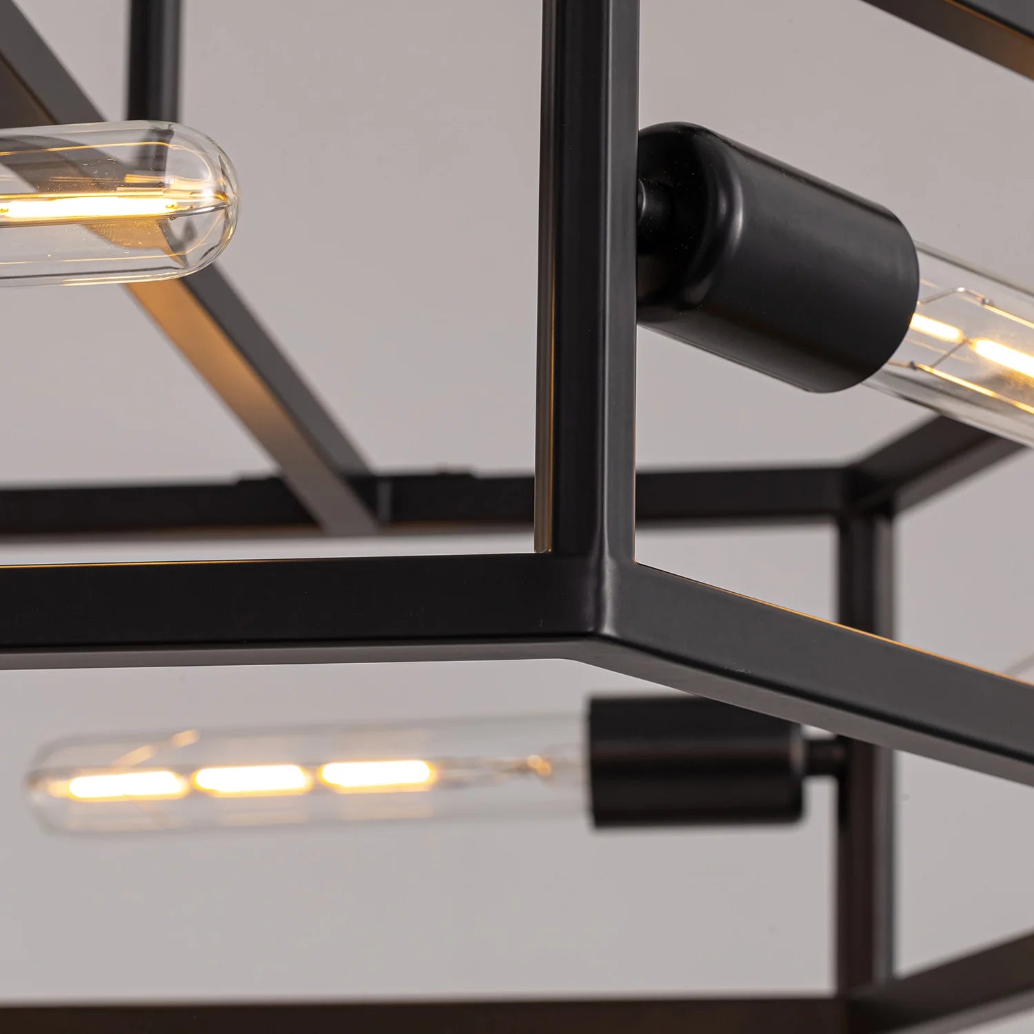 hexagon-industrial-black-lantern-drum-chandelier-ch396-20250606-sofary-lighting