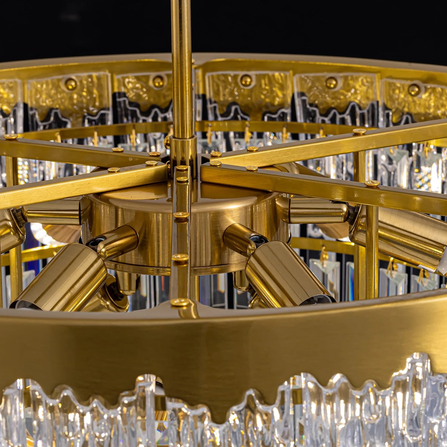 close-up-of-lumina-gold-crystal-tiered-chandelier-sofary-lighting-2