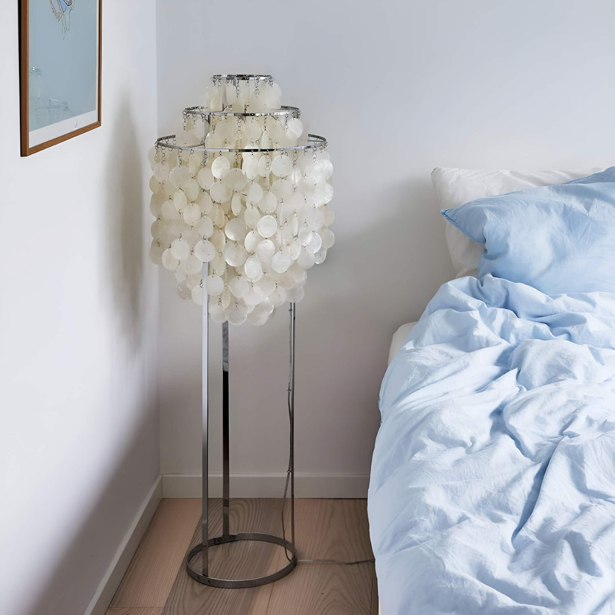 Modern Nordic Seashell Floor Lamp -bedroom|Siljoy