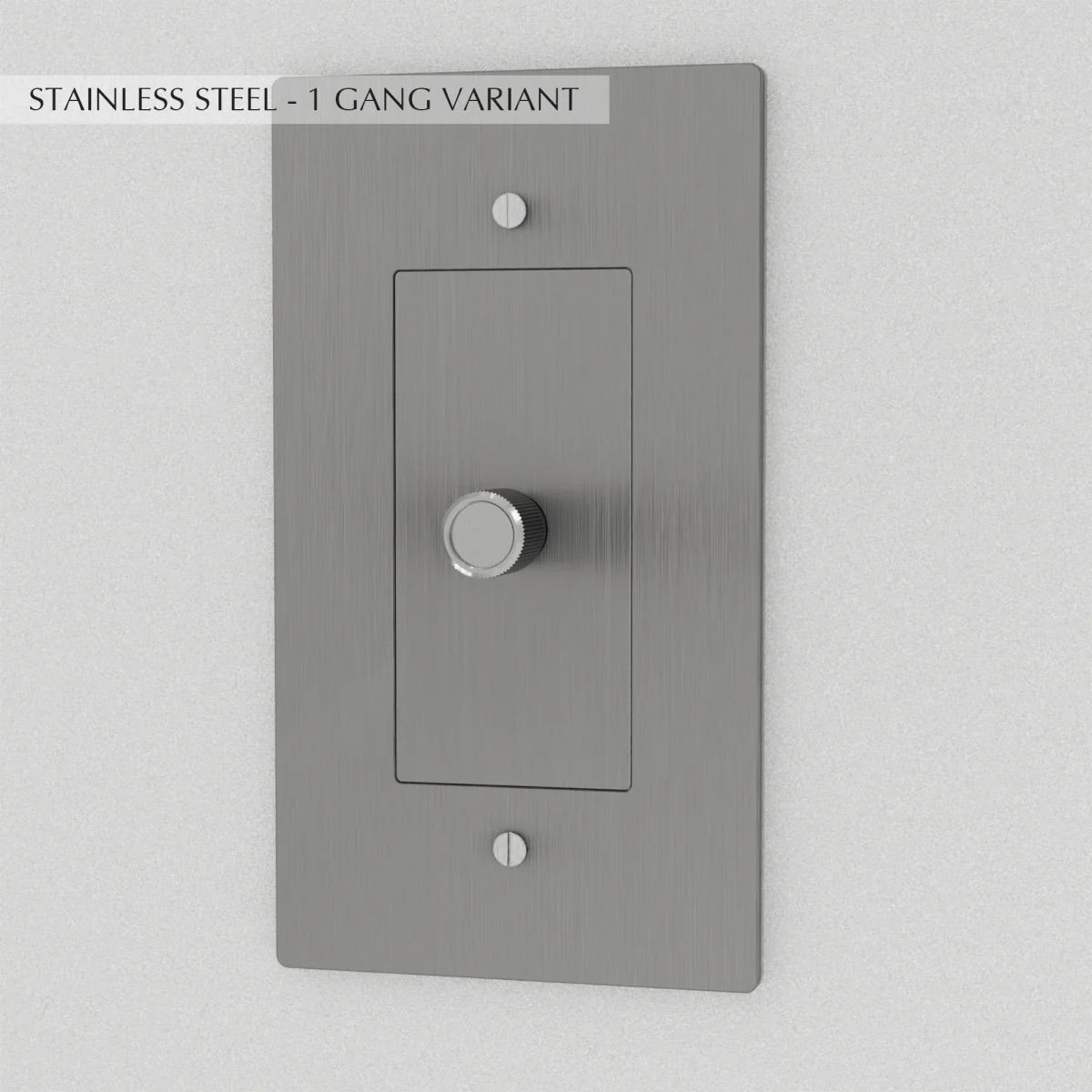 the-brass-dimmer-switch-1-gang-stainless-steel | Sofary Lighting