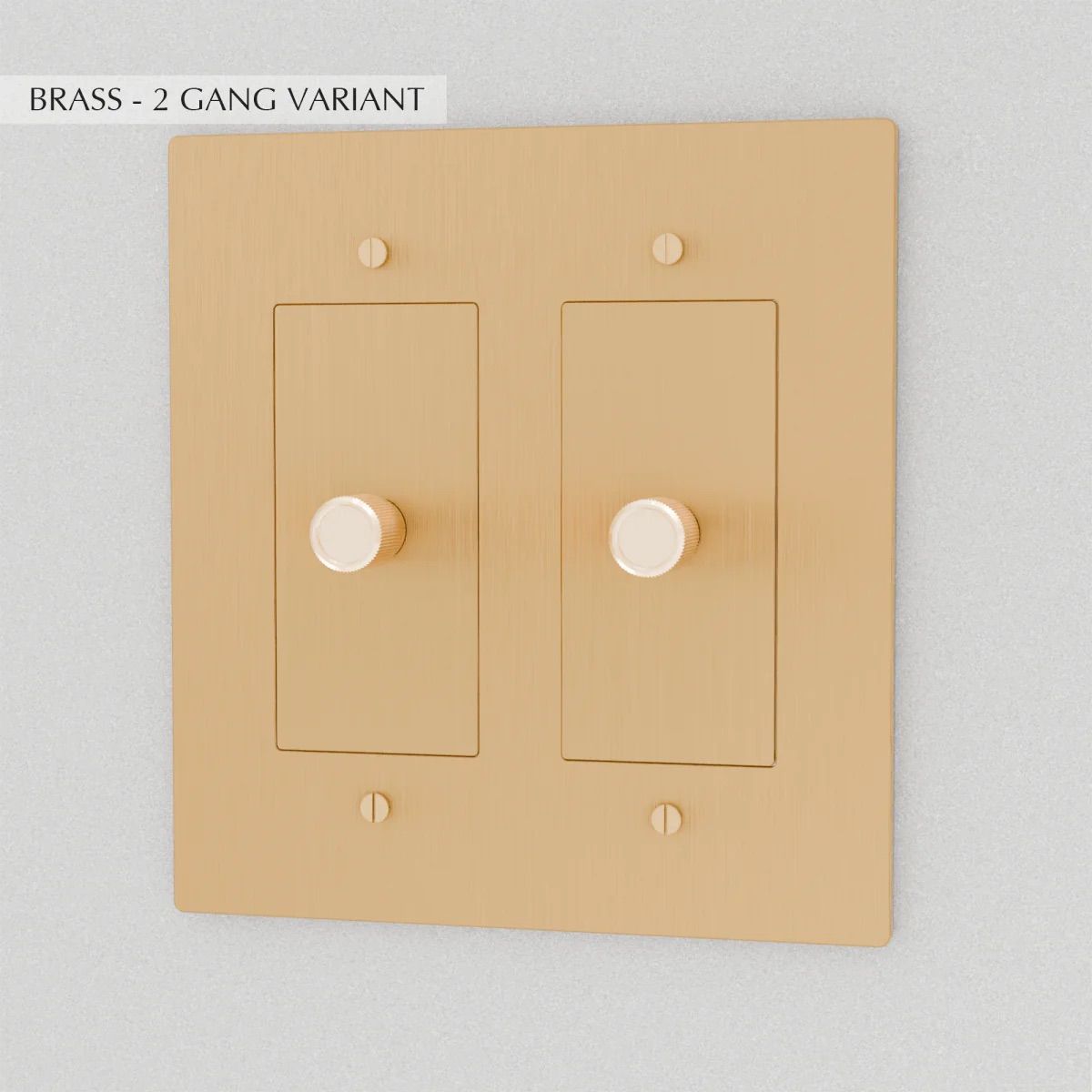 the-brass-dimmer-switch-2-gang-brass | Sofary Lighting