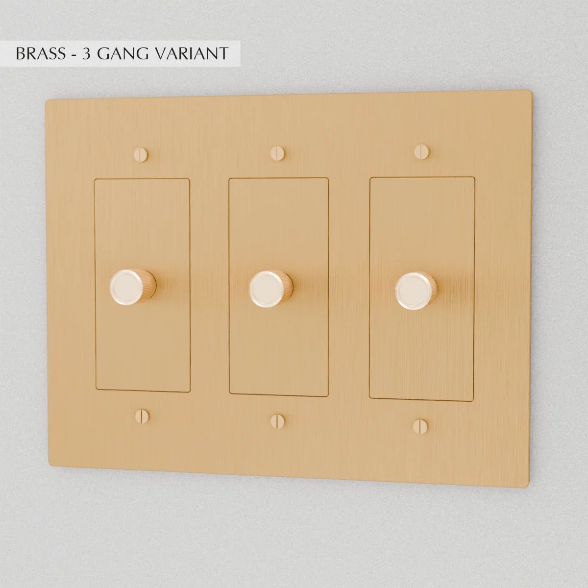 the-brass-dimmer-switch-3-gang-brass | Sofary Lighting