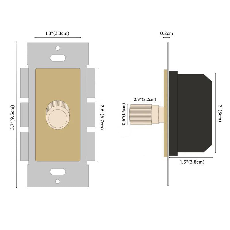 the-brass-electrical-sample-kit-size-detail-1 | Sofary Lighting