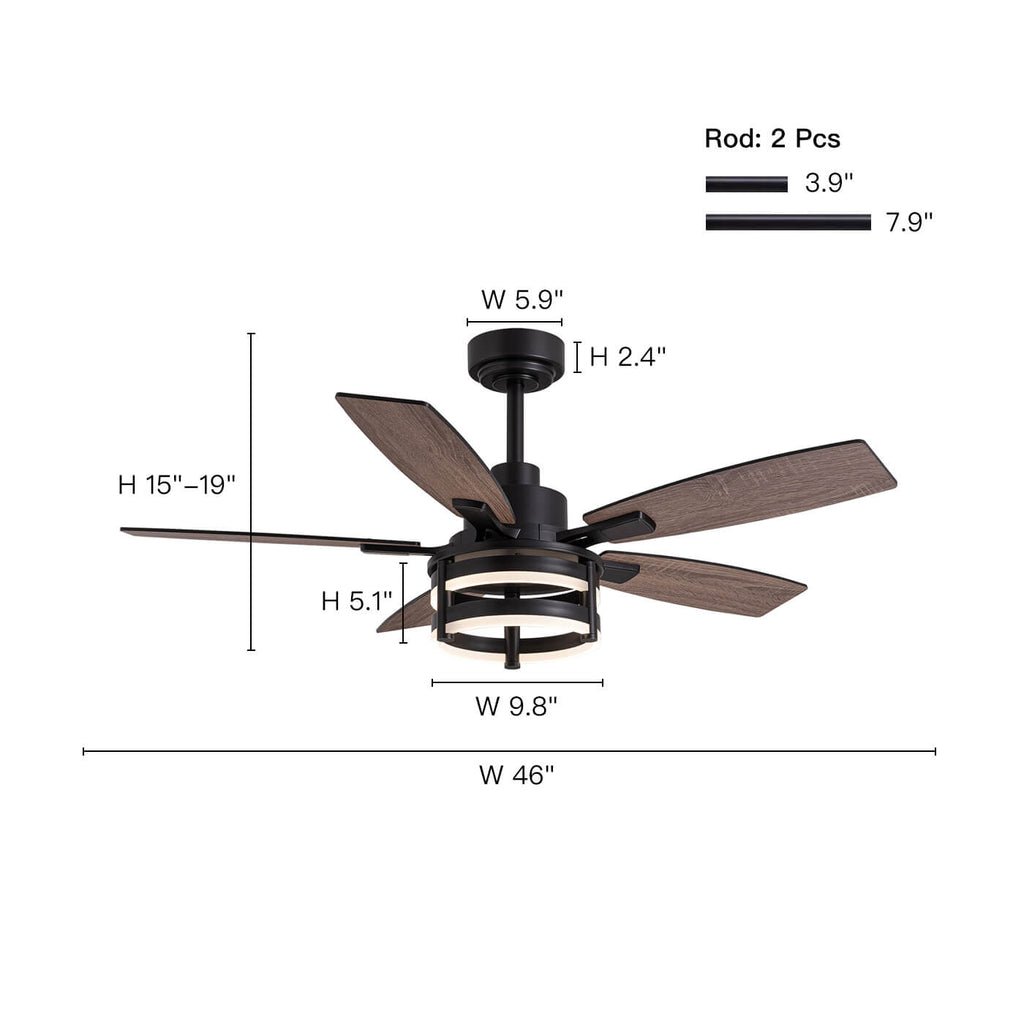 vintara-46-farmhouse-rustic-black-cage-ceiling-fan-with-led-lights-remote-for-bedroom-living-room-12