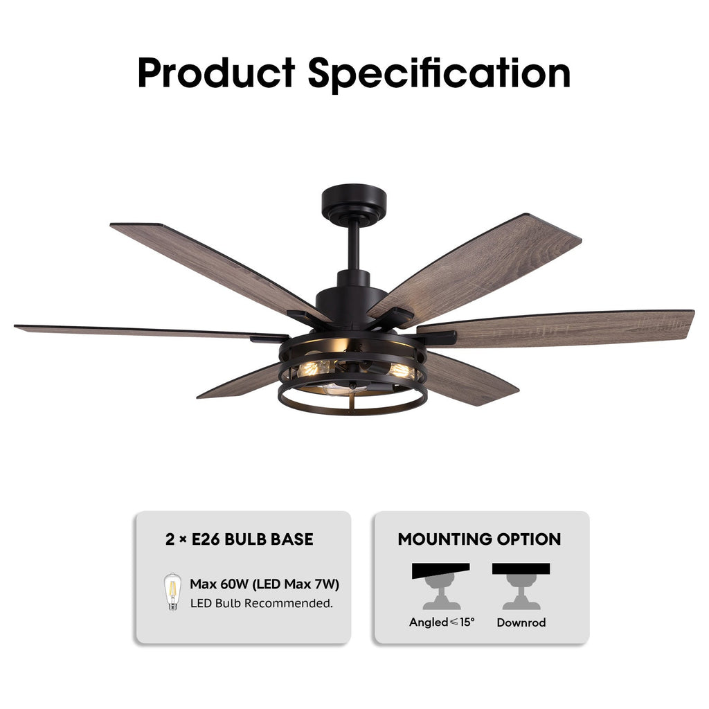 vintara-60-farmhouse-rustic-black-cage-ceiling-fan-with-lights-remote-included-ideal-for-bedroom-living-room-main-22