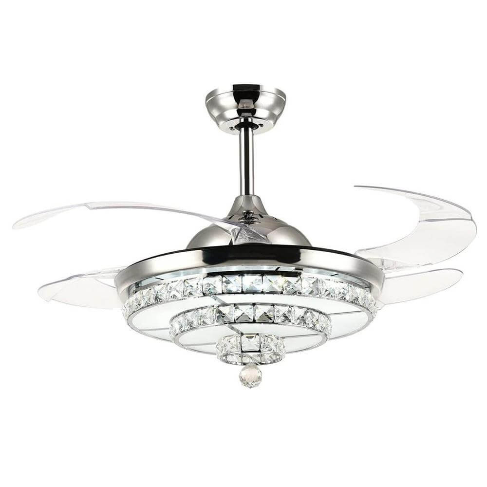 MOOONI-Ceiling-Fan-Chandelier-Chrome-Retractable-Dimmable-Fandelier