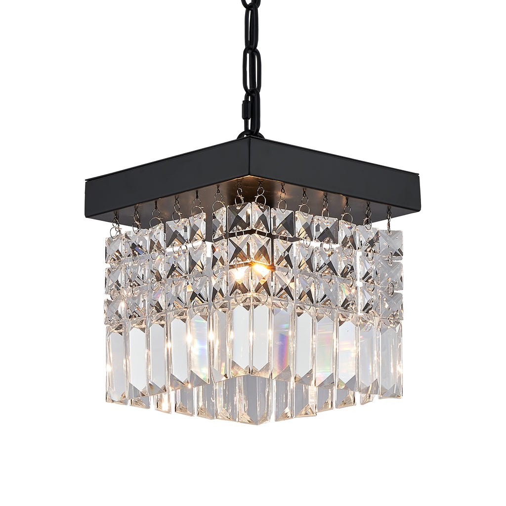 MOOONI-Matte-Black-Square-Crystal-Pendant-Light-Shape