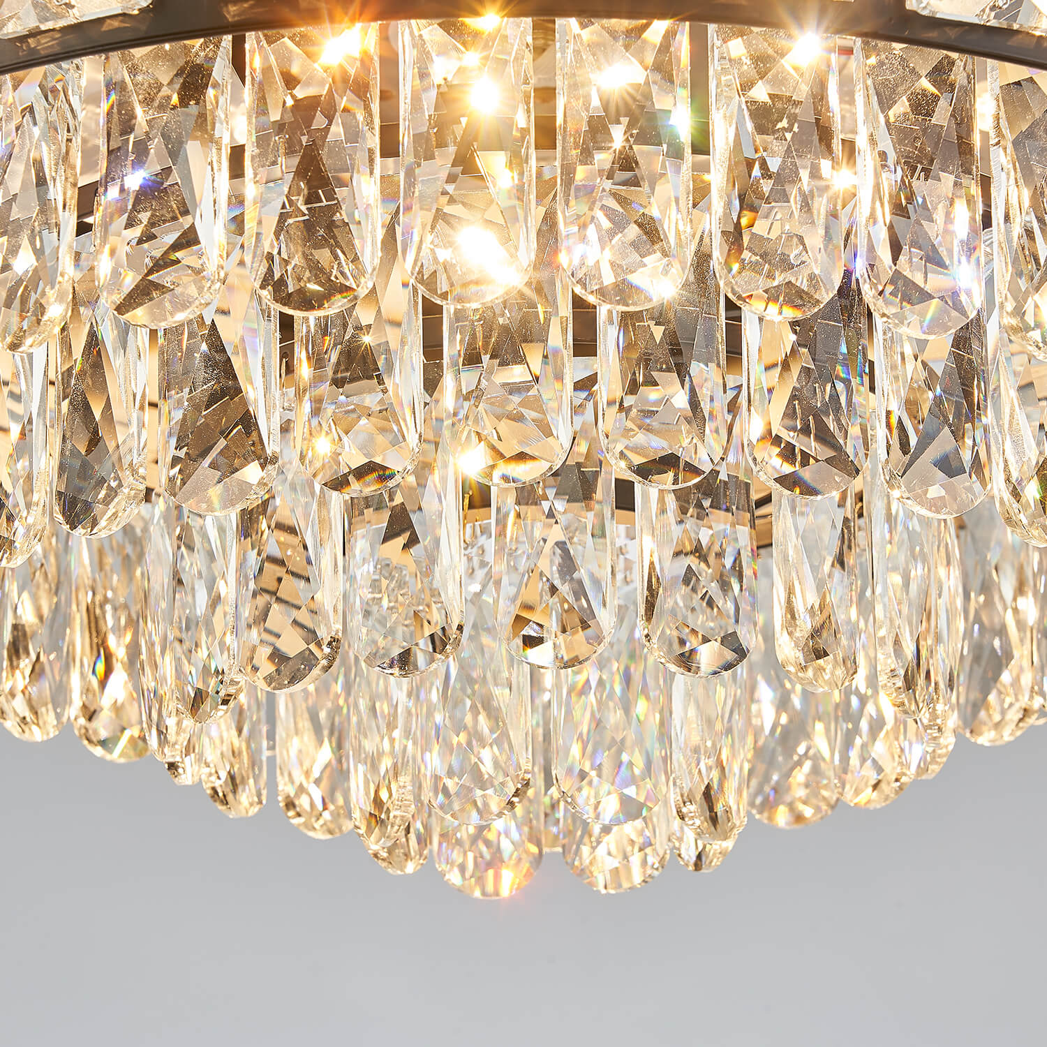 Top Rated Black Retractable Crystal Ceiling Fan Chandelier