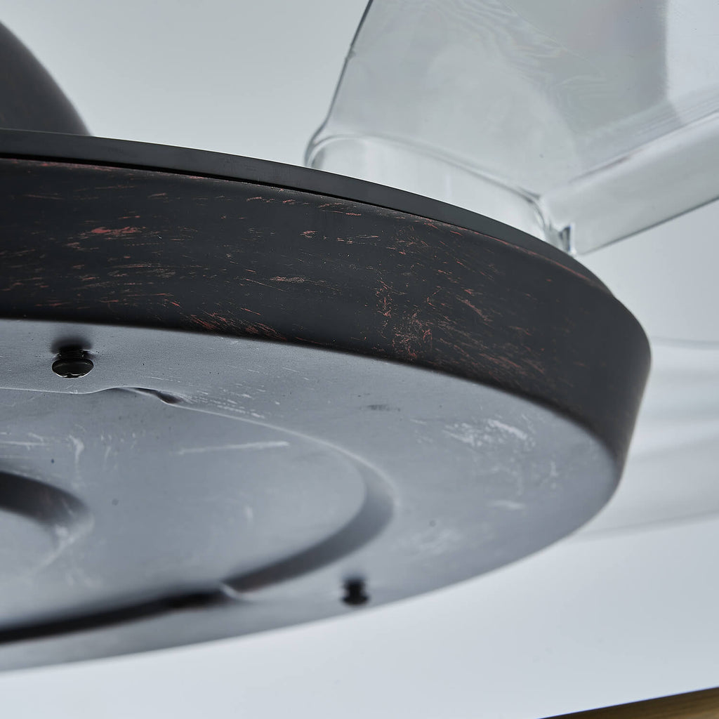 Newly-Upgraded Oil-Rubbed Bronze Vintage Crystal Fandelier