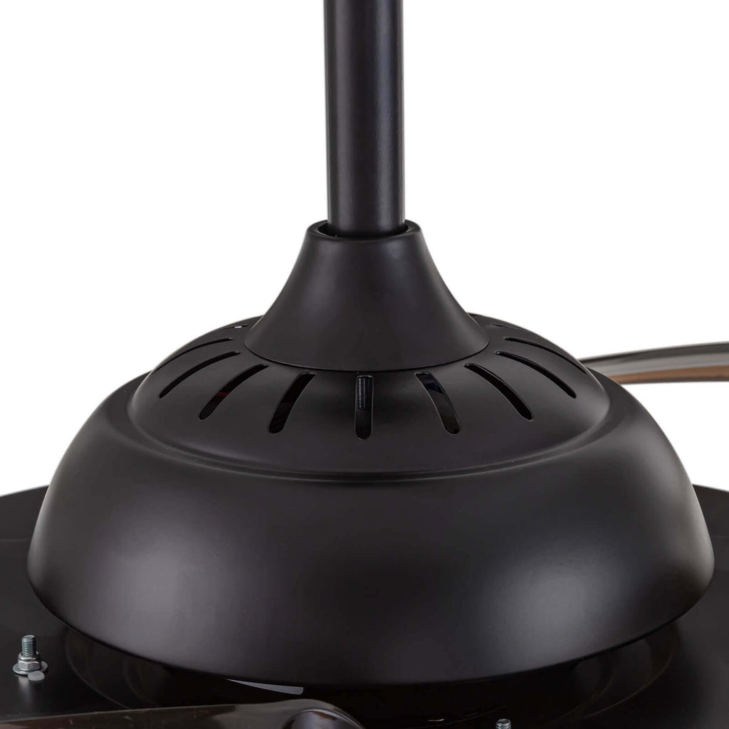 Industrial Black Caged Retractable Fandelier