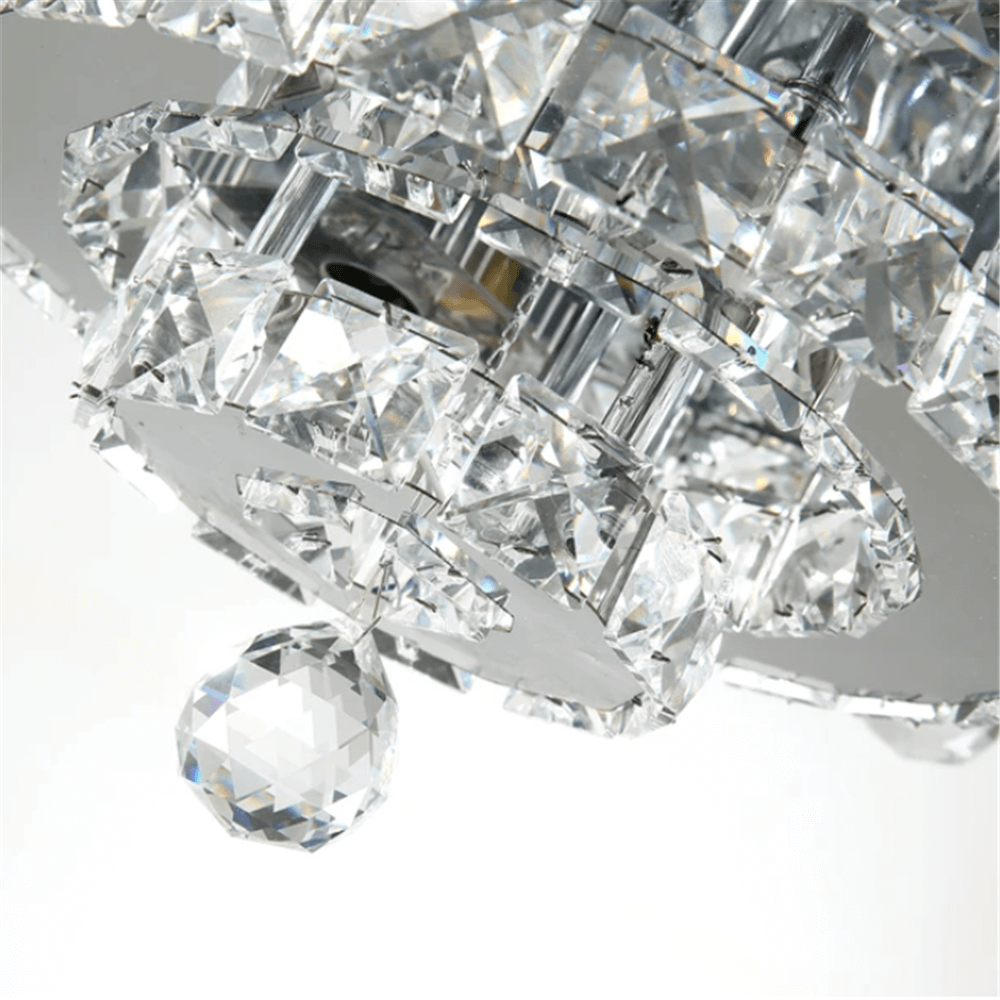 MOOONI-Modern-Chrome-Ceiling-Fan-Chandelier-Crystal-Ball-Detail