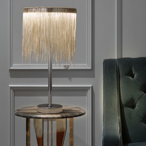 Modern-Chrome-Tassel-Table-Lamp-With-LED-Lighting-Bedroom