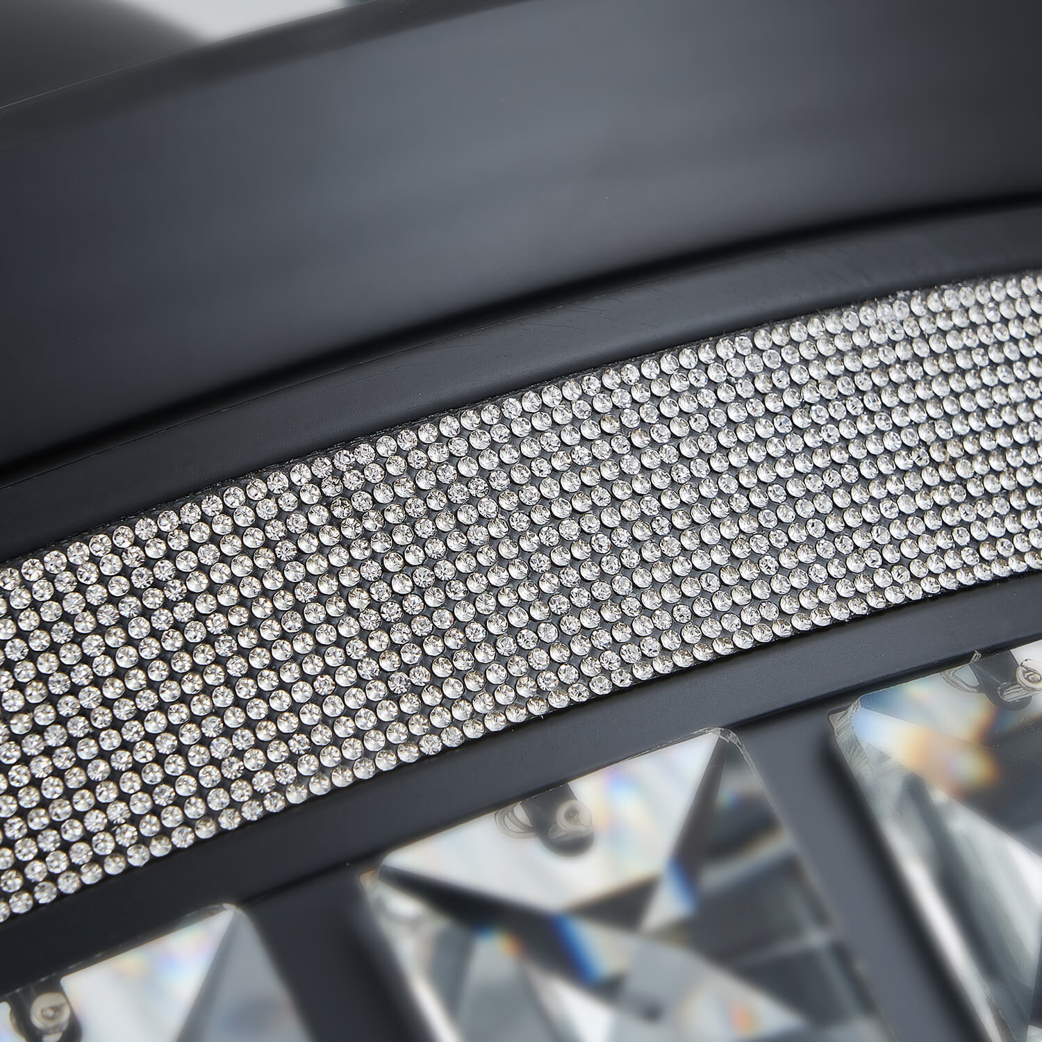 Top Rated Black Retractable Crystal Ceiling Fan Chandelier