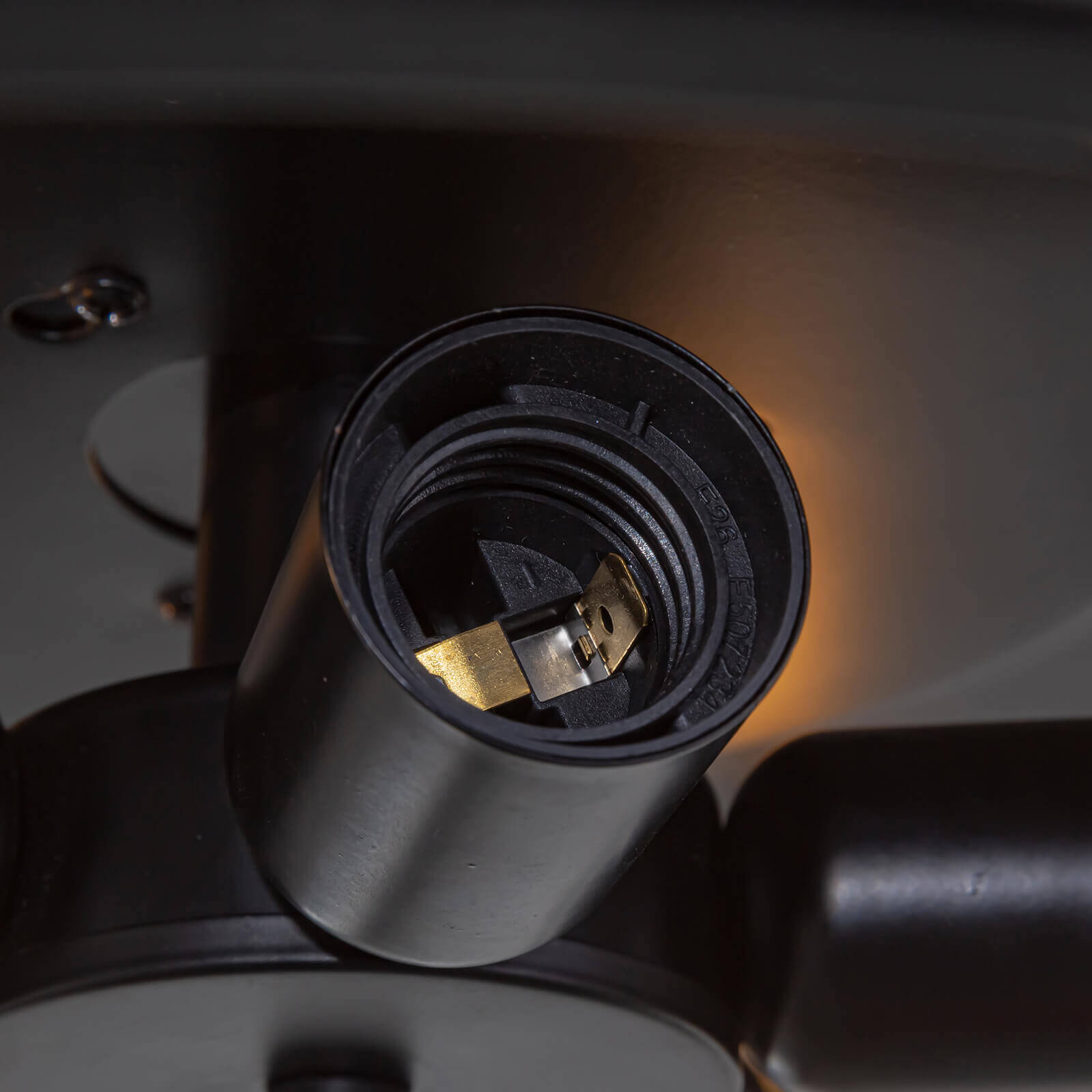 Industrial Black Caged Retractable Fandelier