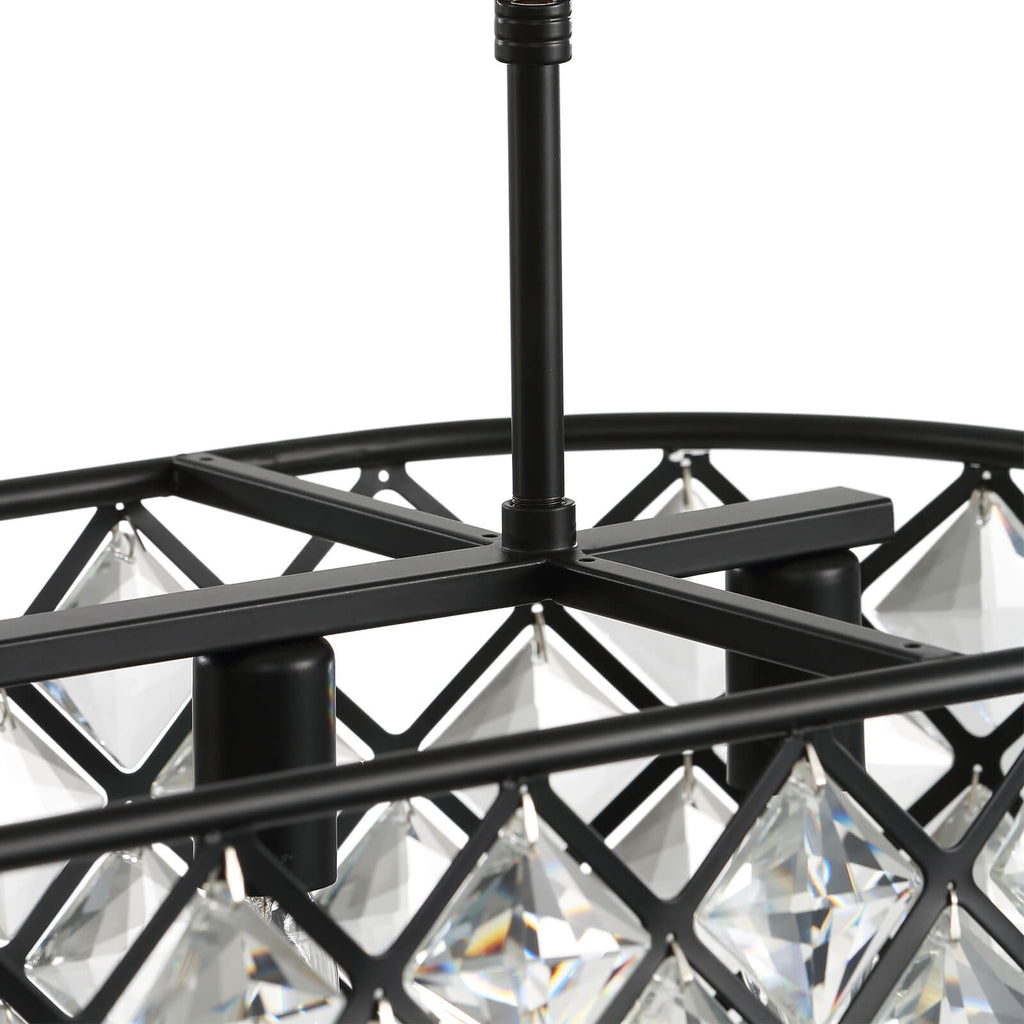 MOOONI-Vintage-Oval-Rectangular-Matte-Black-Crystal-Chandelier-Shape