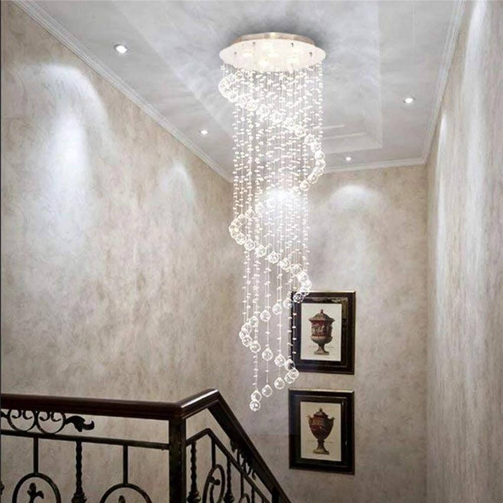 MOOONI-Raindrop-Spiral-Crystal-Chandelier-Staircase
