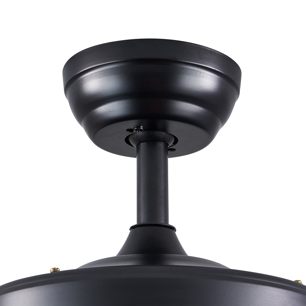 MOOONI-Ceiling-Fan-Light-Matte-Black-Industrial-Double-Layer-Oval-Crystal-Fandelier-50“-Downrod