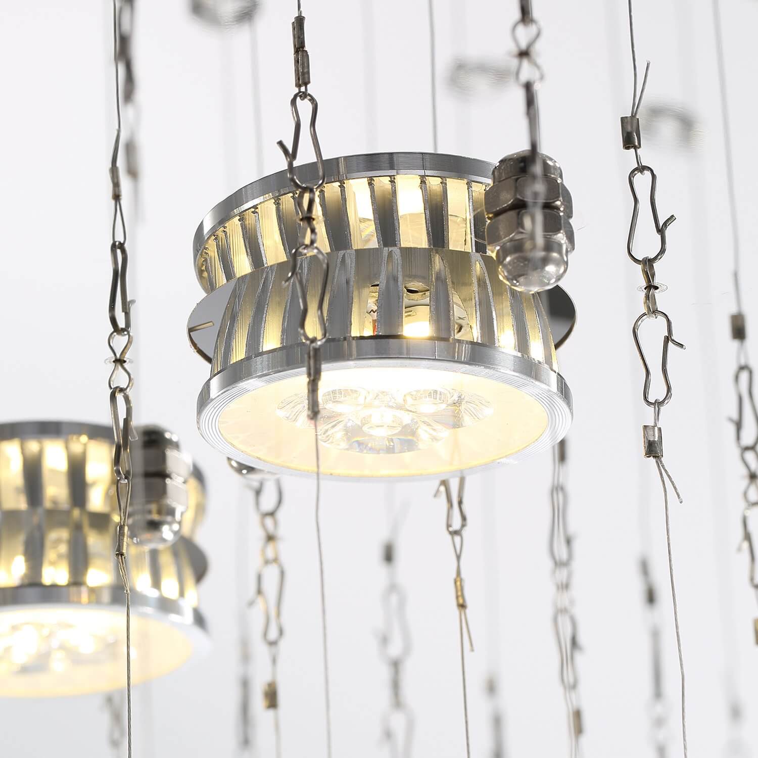 Modern-Chrome-Rectangular-Flush-Mount-Crystal-Chandelier-DU10-Bulb