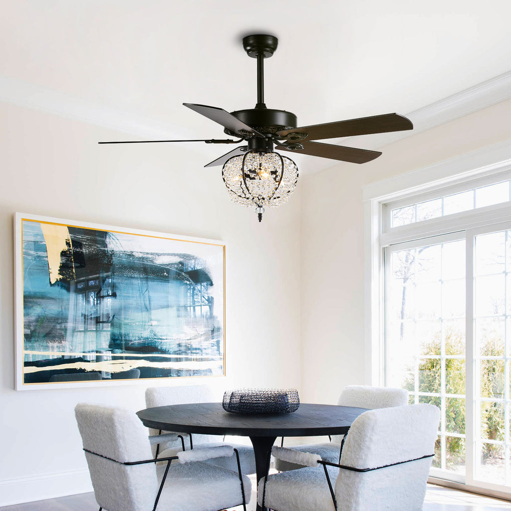 MOOONI-Ceiling-Fan-Light-Matte-Black-Industrial-Pumpkin-Pineapple-Beads-Fandelier-50“-Dining-Room