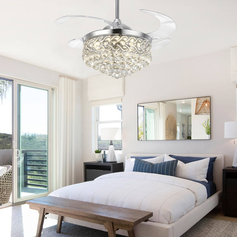 MOOONI-Crystal-Ceiling-Fan-Chandelier-Retractable-For-Bedroom-Heart-Chrome