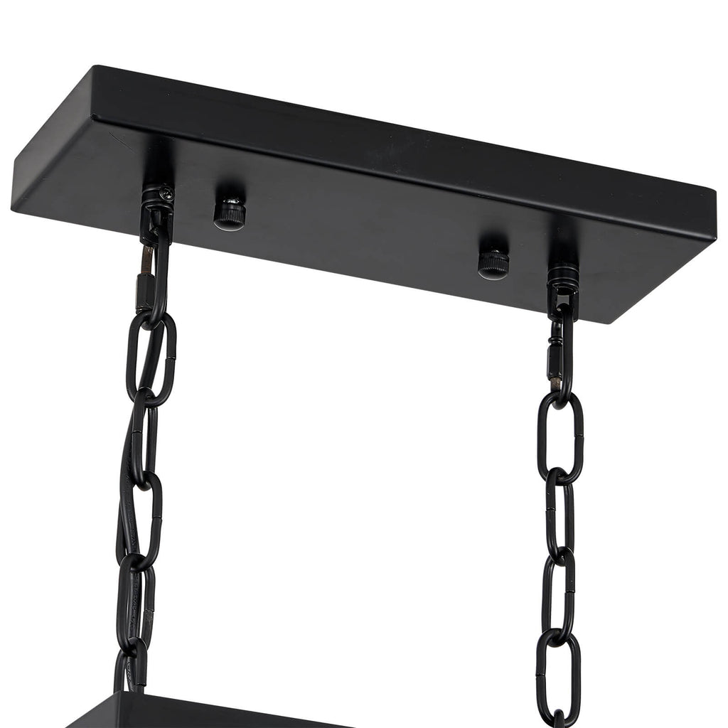 Modern-Matte-Black-Leaves-Candelabra-Rectangular-Pendant-Light-Flush-Mount