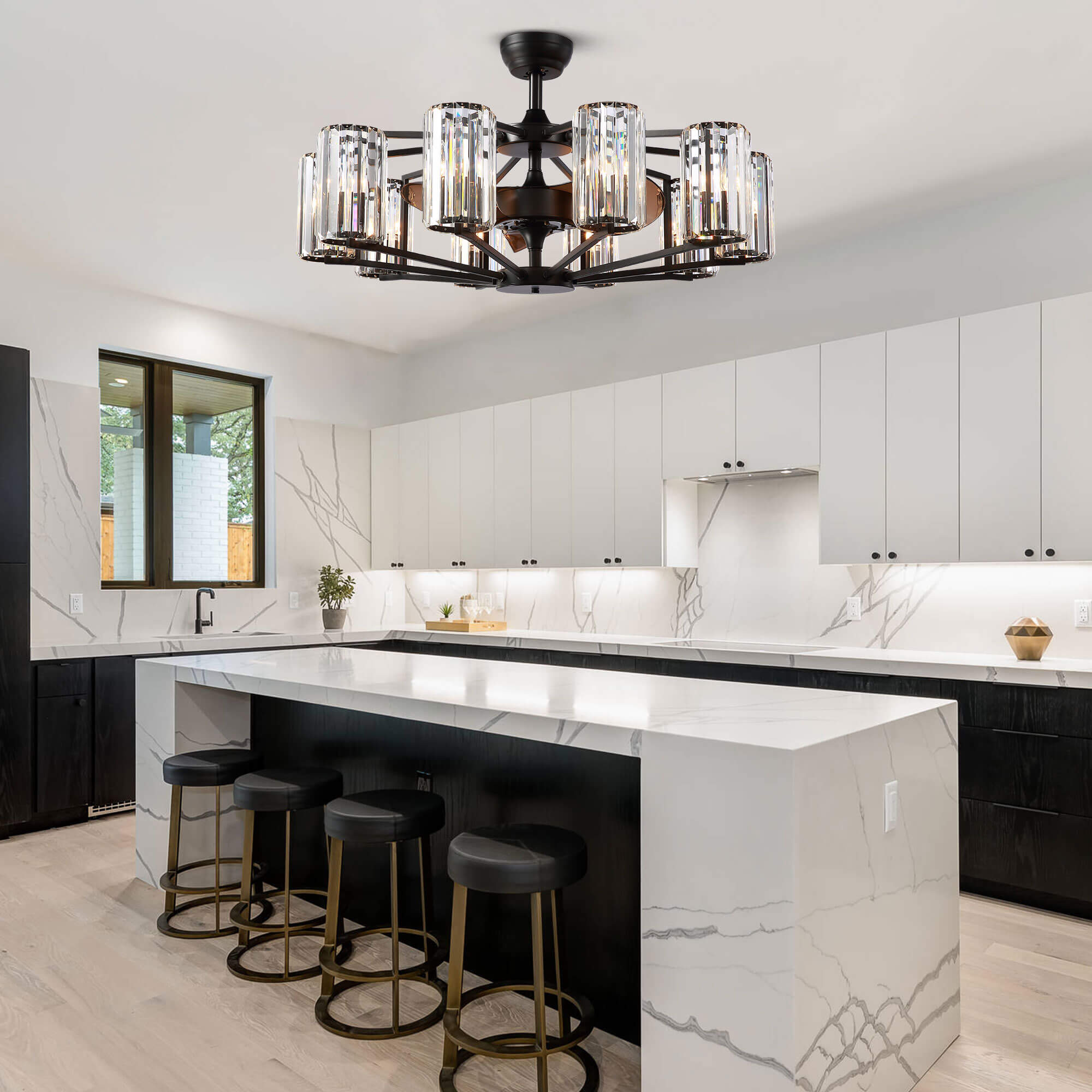 Chicago Wheel | 2023 Newly-Upgraded Top Rated Vintage Farmhouse Style Designer Fandelier