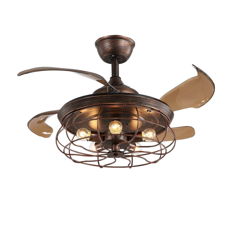 MOOONI-Ceiling-Fan-With-Light-Matte-Bronze-Industrial-Retractable-Fan