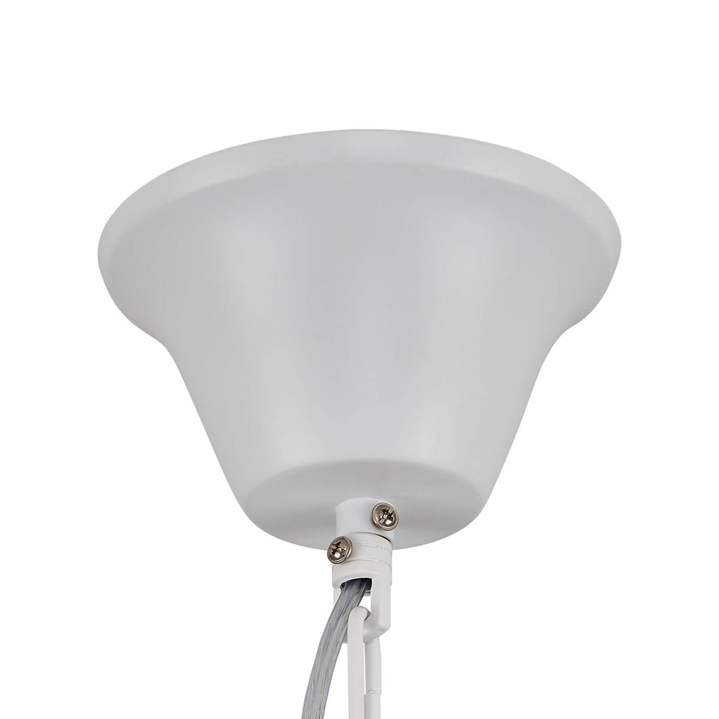 White Teardrop Candle Chandelier 8 Lights